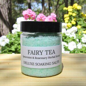 Soaking Bath Salts. Spearmint and rosemary herbal scent.